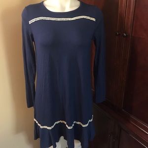 🆕 Bellino USA Blue Long Sleeve Midi Dress-Med